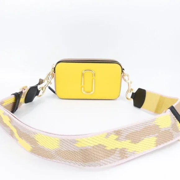 Marc Jacobs Snapshot Camera Bag in Saffiano Leather Yellow OS